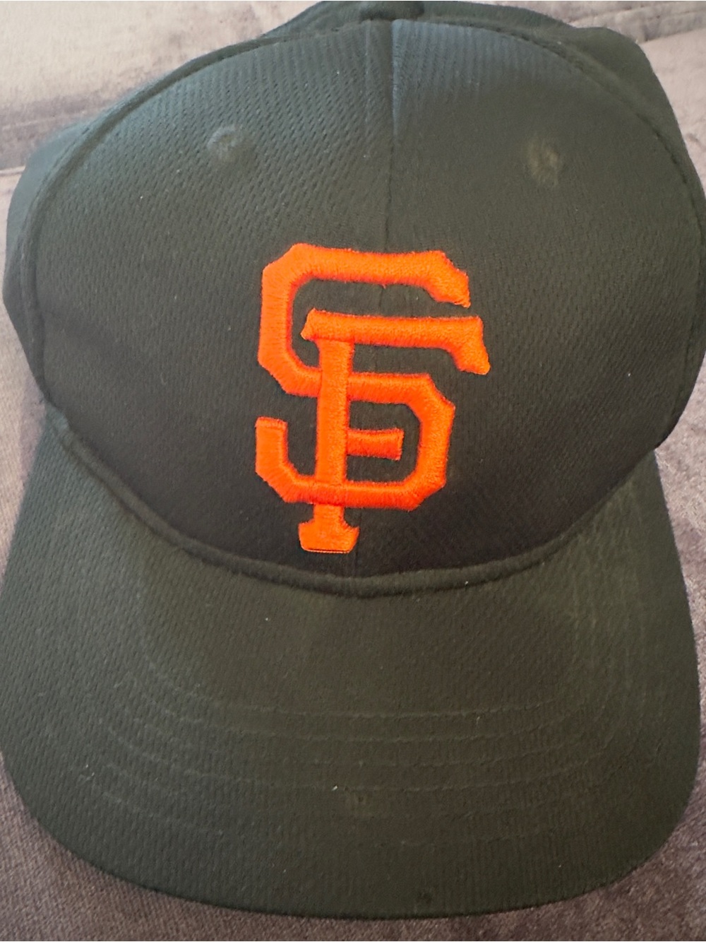 MLB San Francisco Giants Kids Black Hat with Orange Logo